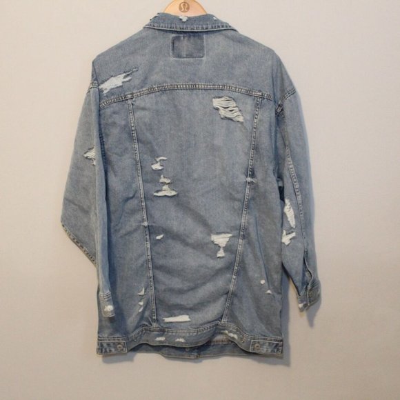 American Eagle Oversized Boyfriend Long Denim Jean - Picture 8 of 9